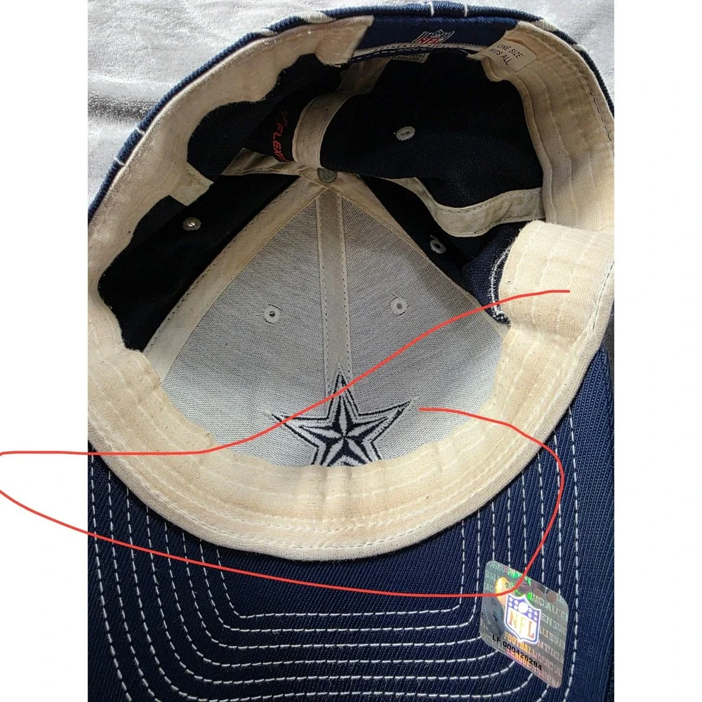 Reebok Dallas Cowboys Hat Mens OSFA Navy Blue NFL Authentic Sideline Cap
